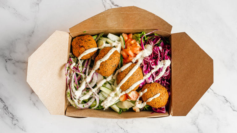 Falafel salad bowl